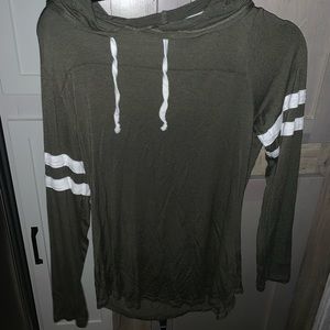 Dark Olive Green Hoodie - Medium
